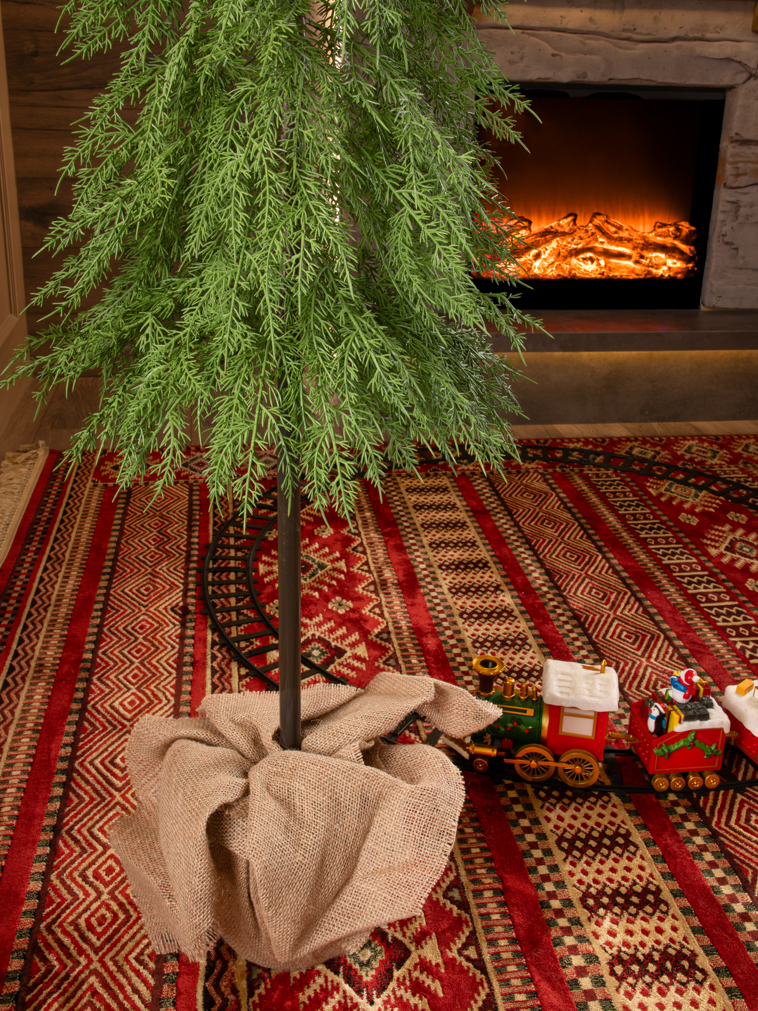 Ель Бесконечная история Поезд Ёлок литая на пеньке 180 см. - фото 3