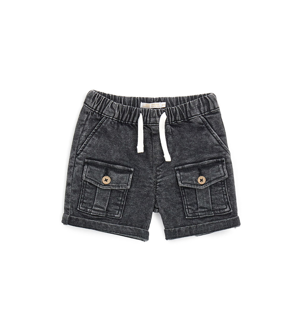Шорты ORIGINAL MARINES DFP0229NM_DENIMBLACKMEDIUM - фото 1