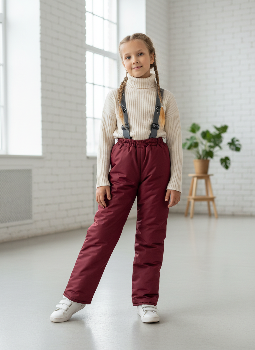 Брюки Arctic kids 10-031/1 бордо - фото 2