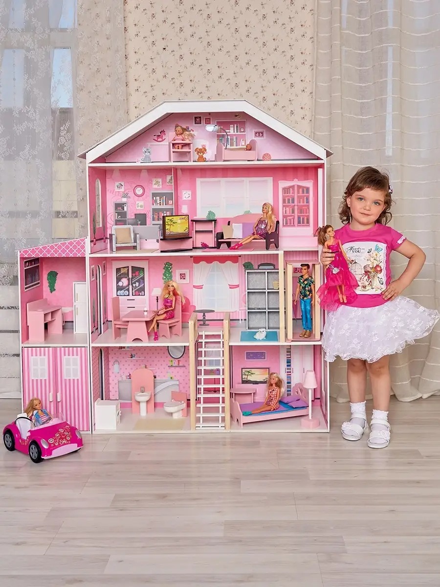 Домик для кукол PAREMO 131 см с мебелью PD318-20 - фото 13