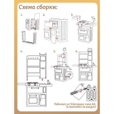 Игрушечная кухня AMORE BELLO