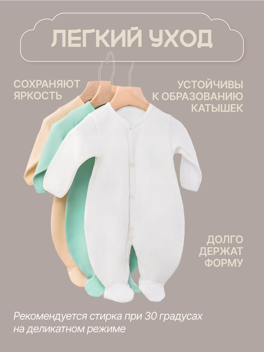 Комбинезон 3 шт MomKid N-BubbyV-1 - фото 8