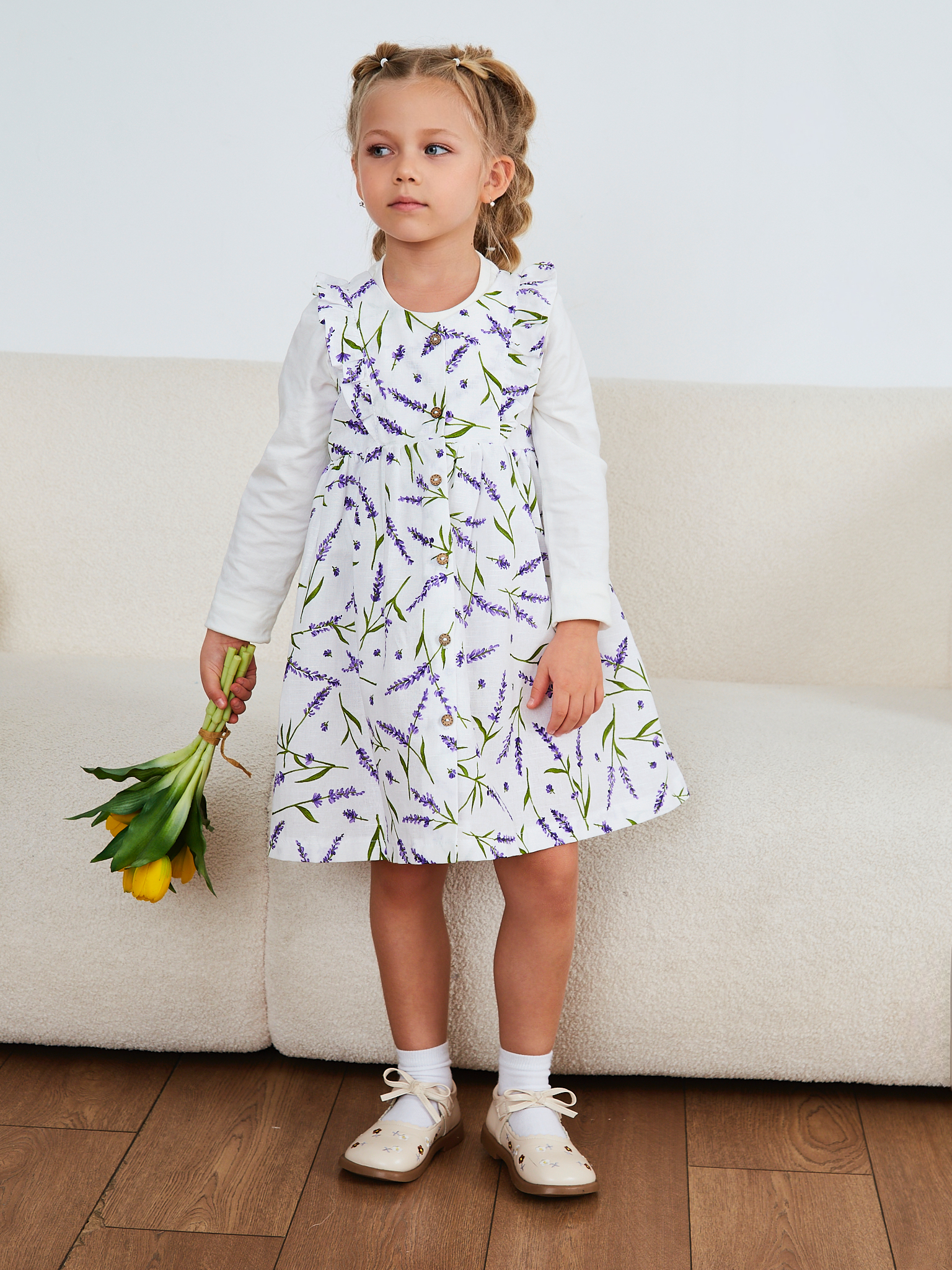 Сарафан MOUN сарафан_рюши_лаванда - фото 16