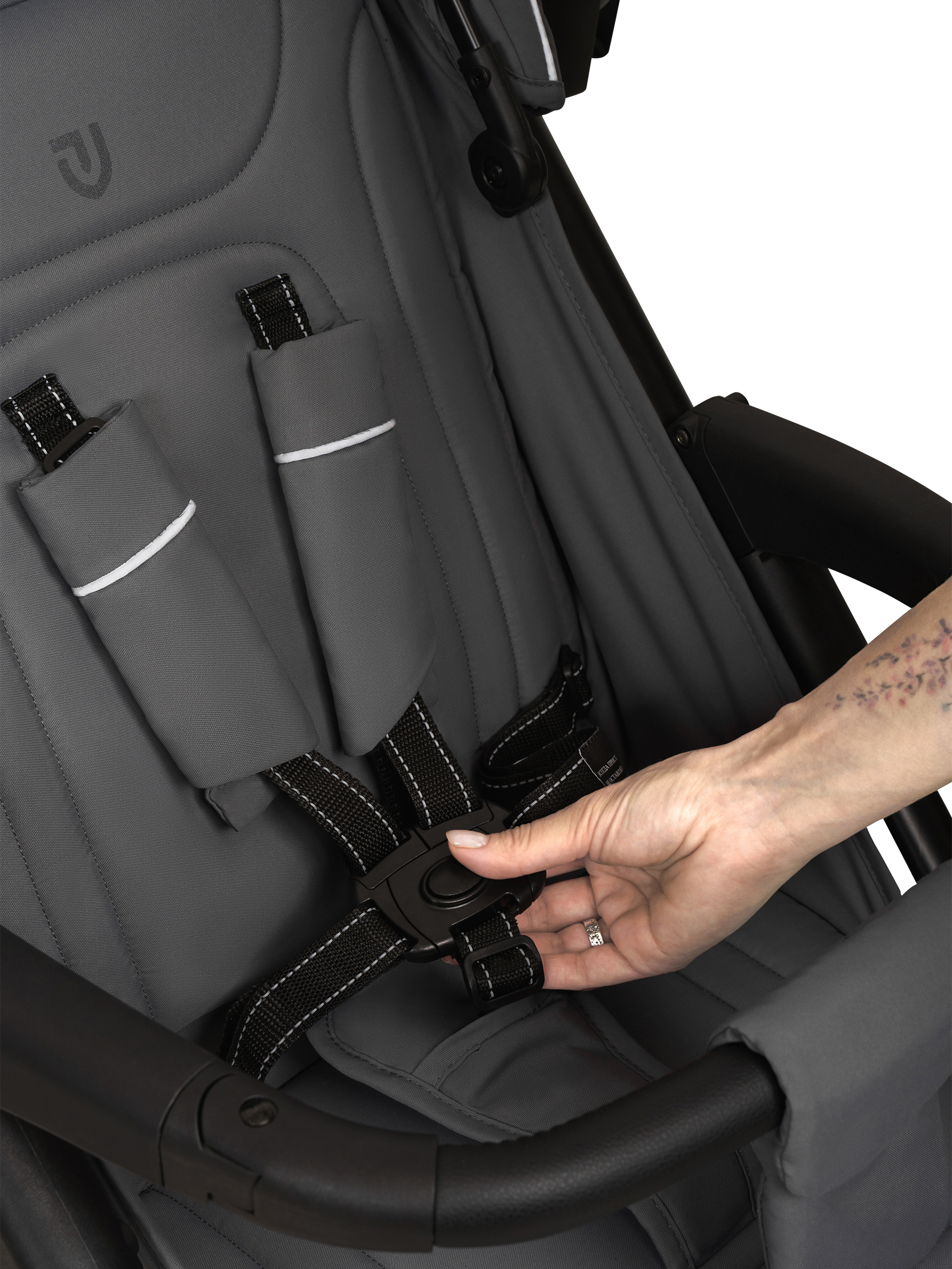 Коляска прогулочная JOVOLA Selena Air new темно-серый - фото 20