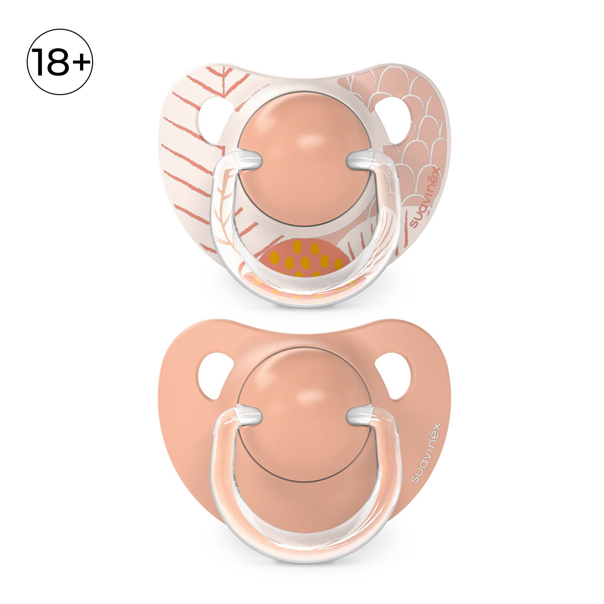Изображение товара Пустышки Suavinex DREAMS силикон ортодонтические для детей от 18 месяцев 2 шт