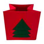 Ящик для хранения Arya Home Collection из фетра 25x25x25 см Tree красный