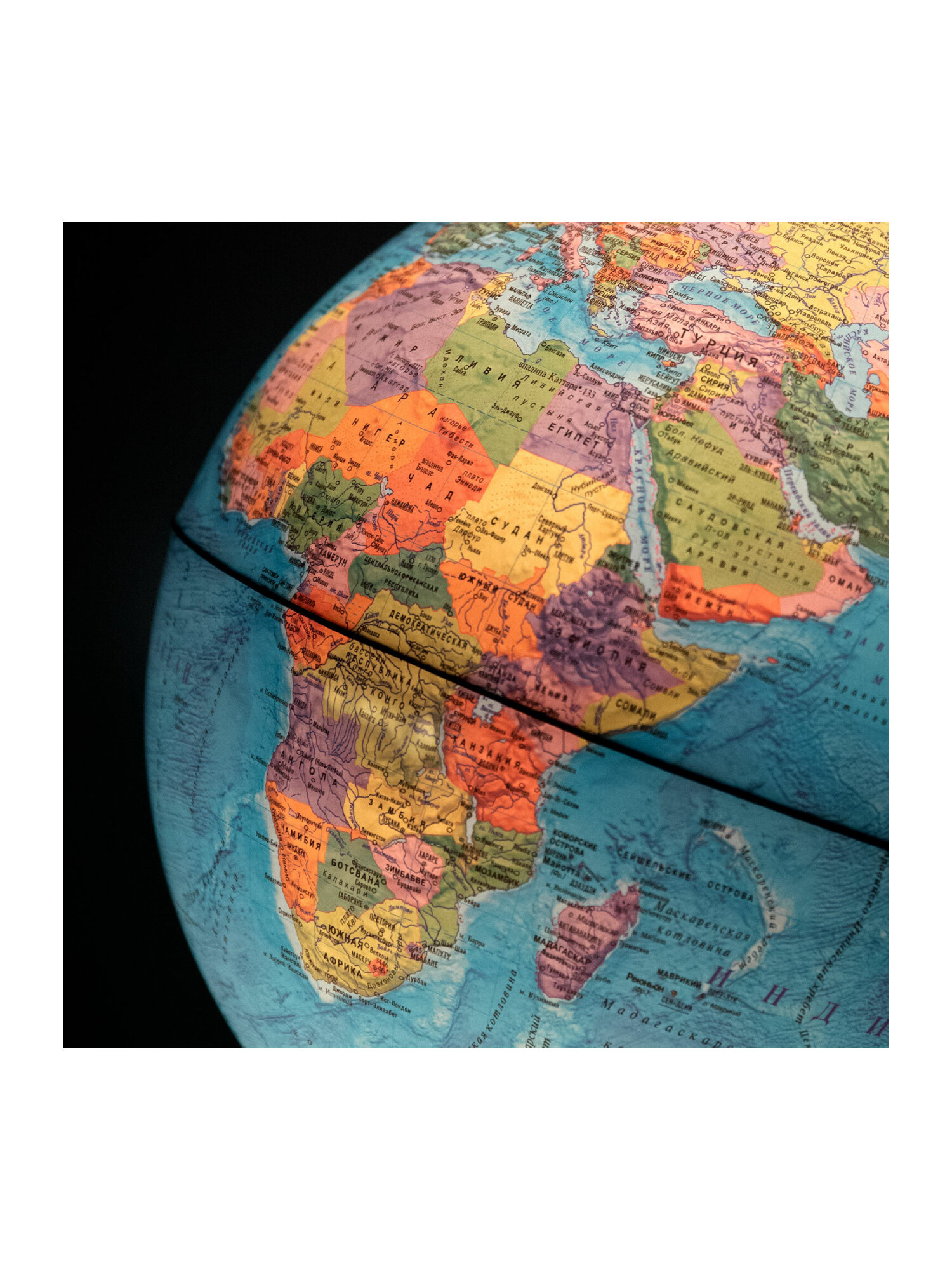 Глобус Globen интерактивный политический рельефный с подсветкой и VR очками 32 см - фото 23
