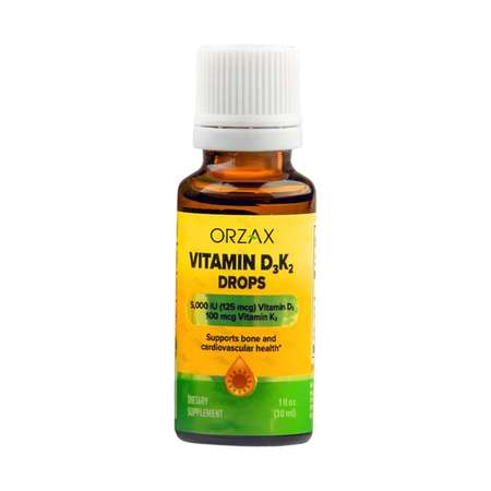 Витамины D3 и K2 ORZAX Vitamin D3K2 Drops капли 30 мл