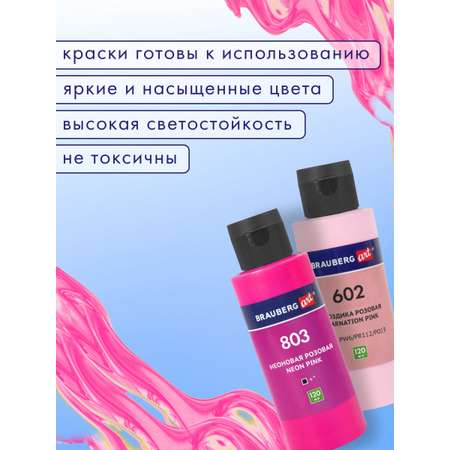 Краски акриловые Brauberg 4 цв.
