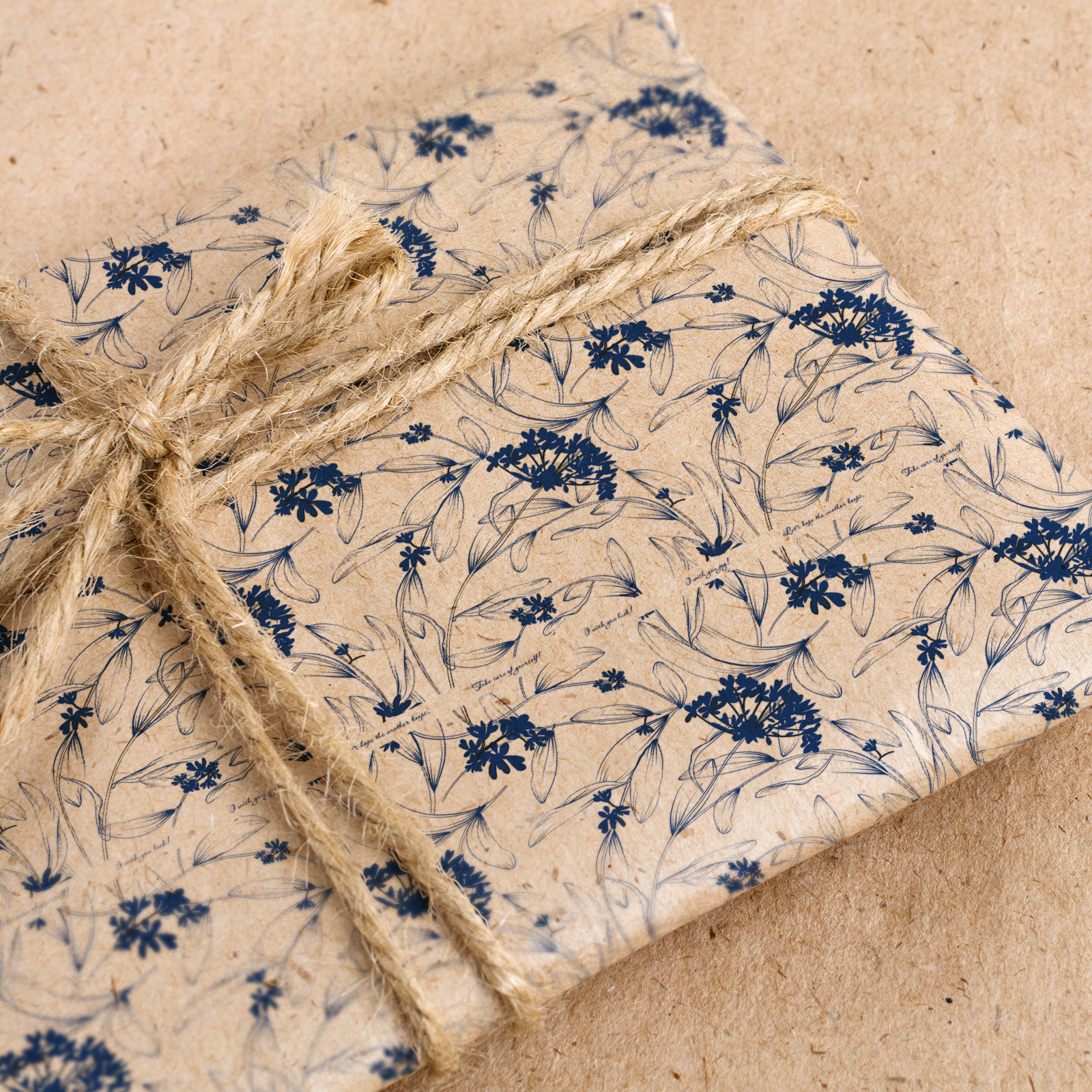 Оберточная крафт бумага Gift Mania для упаковки подарков и цветов Цветы - фото 7