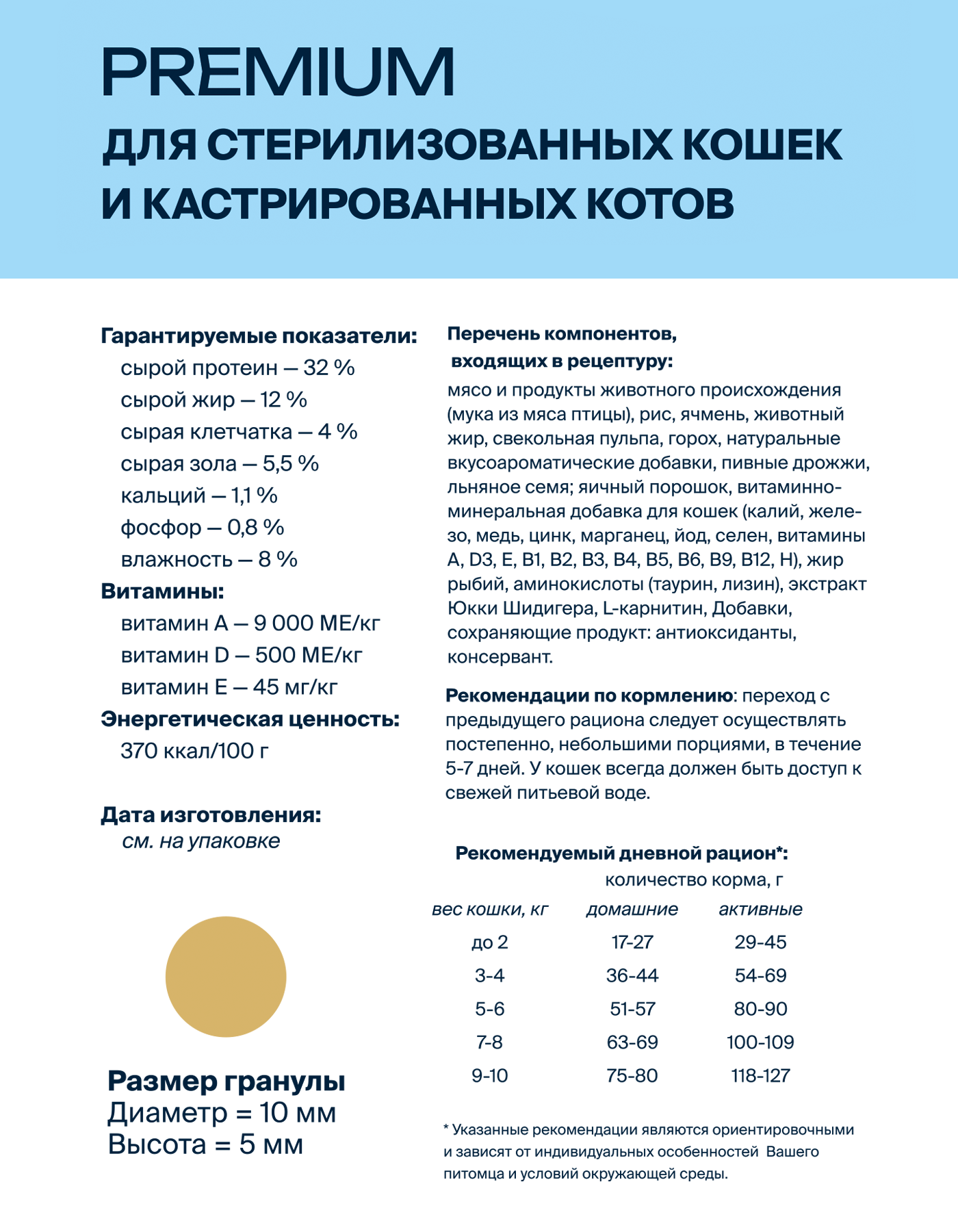 Корм сухой Profifeed для стерилизованных кошек и кастрированных котов 1,5кг - фото 2