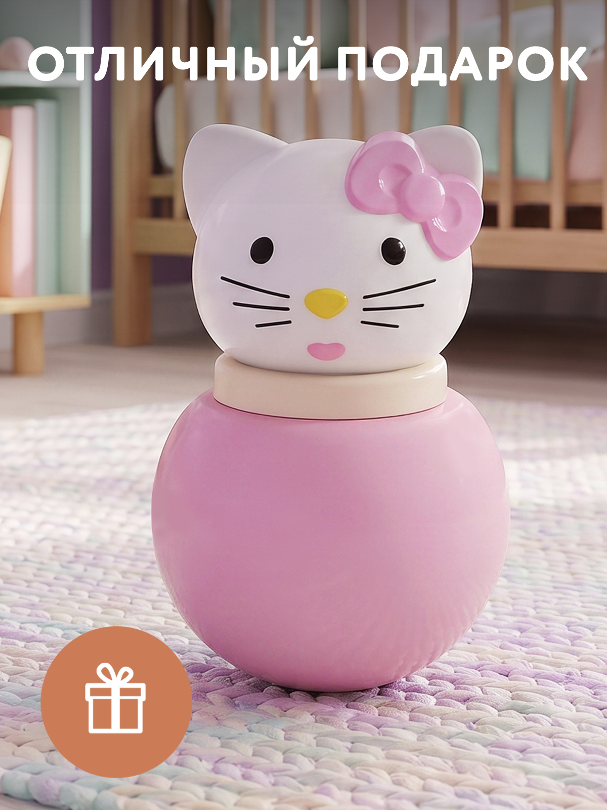 Игрушка Стеллар неваляшка Кошечка - фото 5