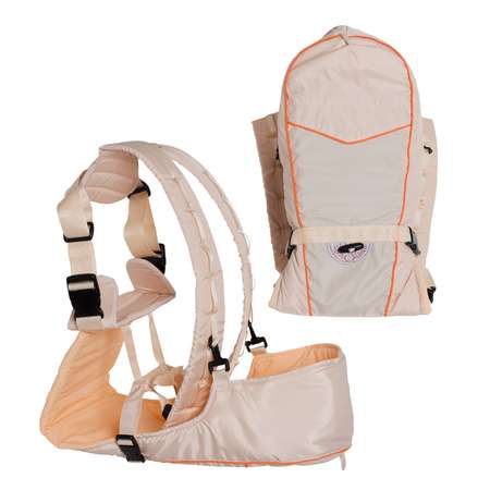 Рюкзак-кенгуру Чудо-чадо переноска для ребенка с 0 мес «‎BabyActive Simple» бежевый
