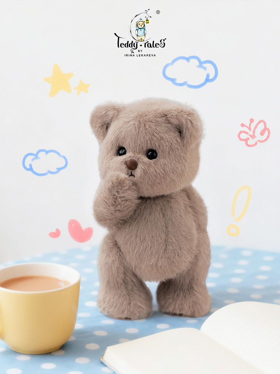 Мягкая игрушка TeddyTales Медведь в цвет заварного крема - фото 12