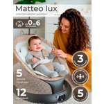 Шезлонг Sweet Baby Matteo Lux Black Beige бежевый