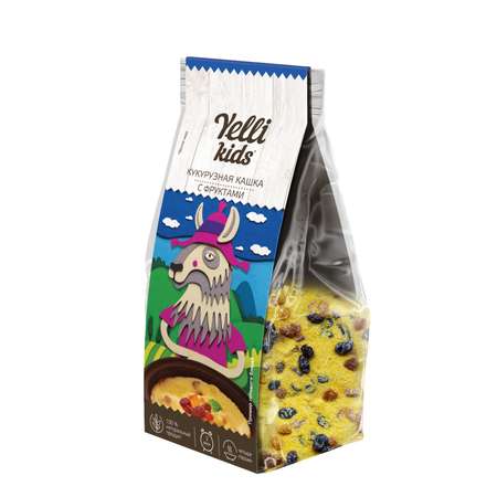 Кашка Yelli Kids кукурузная с фруктами 120г