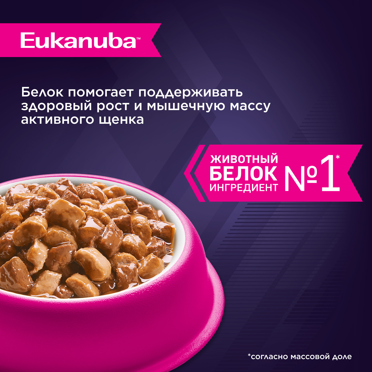 Корм для щенков Eukanuba 85г с курицей в соусе пауч - фото 3