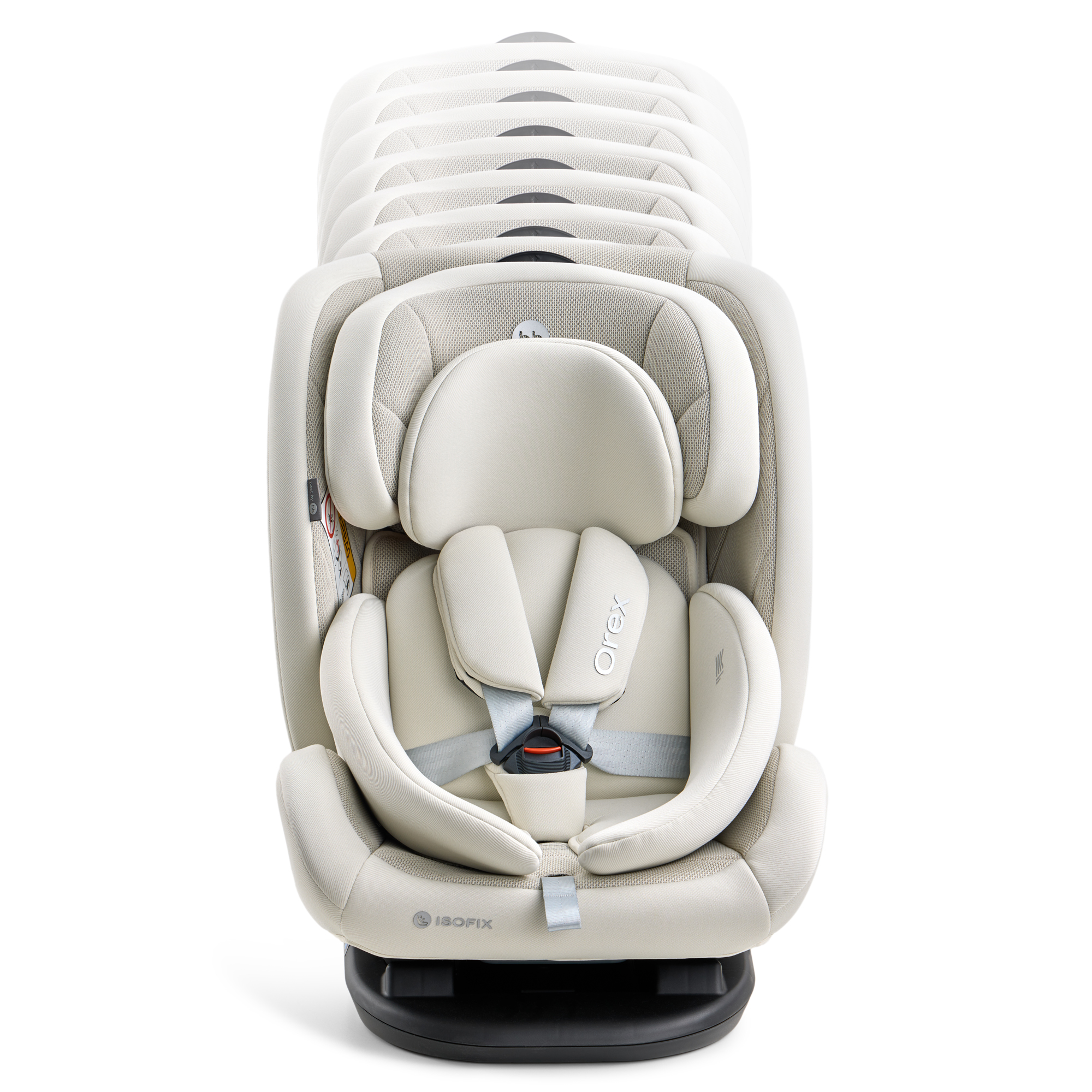 Автокресло Happy Baby Orex Isofix 0+/1/2/3 (0-36 кг) бежевый - фото 26