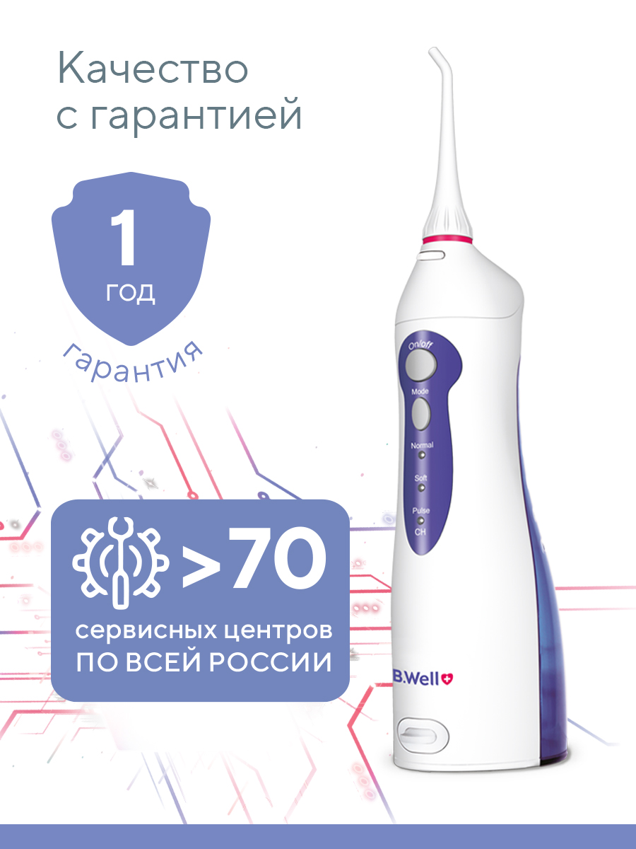 Ирригатор B.Well импульсный 3 реж. - фото 5