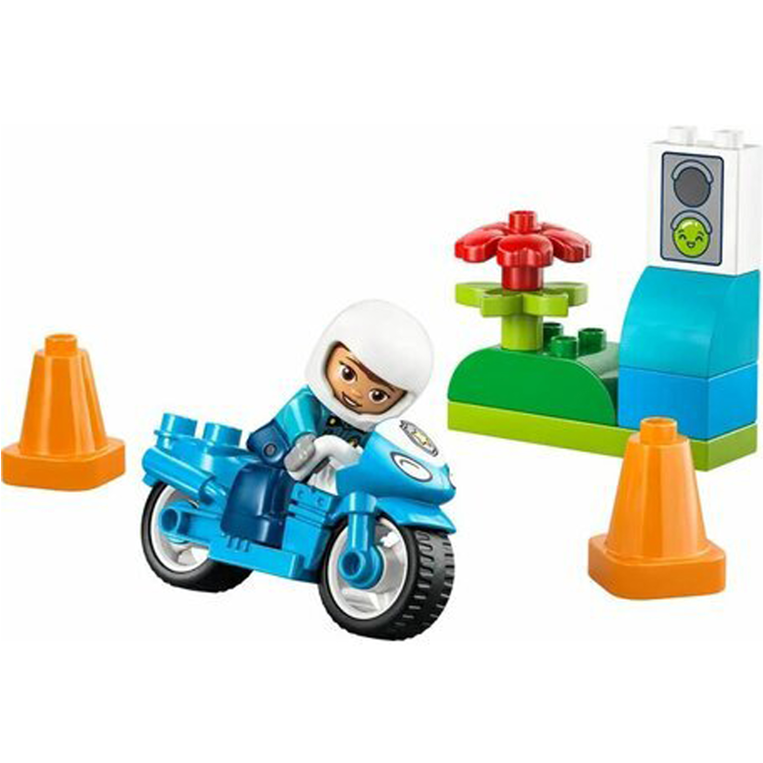 Конструктор LEGO DUPLO Полицейский мотоцикл 11 дет. - фото 4