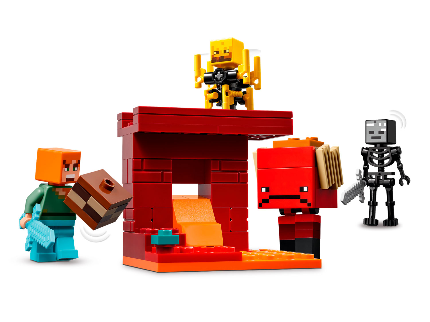 Конструктор LEGO Minecraft Битва за лаву 21266 99 дет. - фото 3