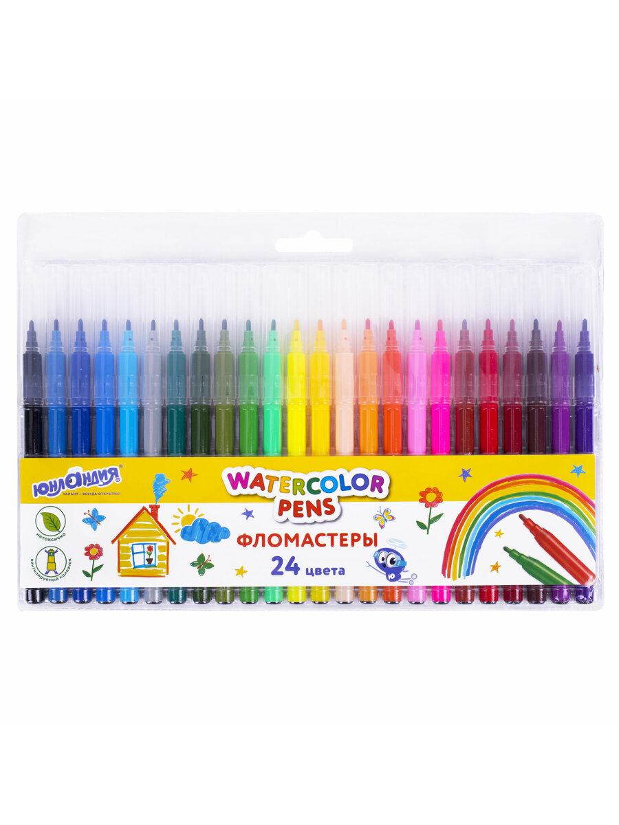 Фломастеры Юнландия 24 шт. - фото 10
