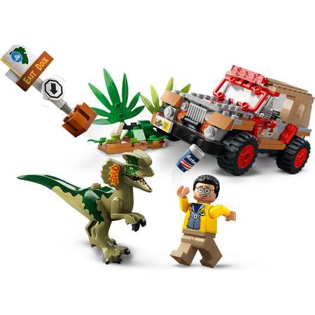 Конструктор LEGO Jurassic World Dilophosaurus Ambush блочный