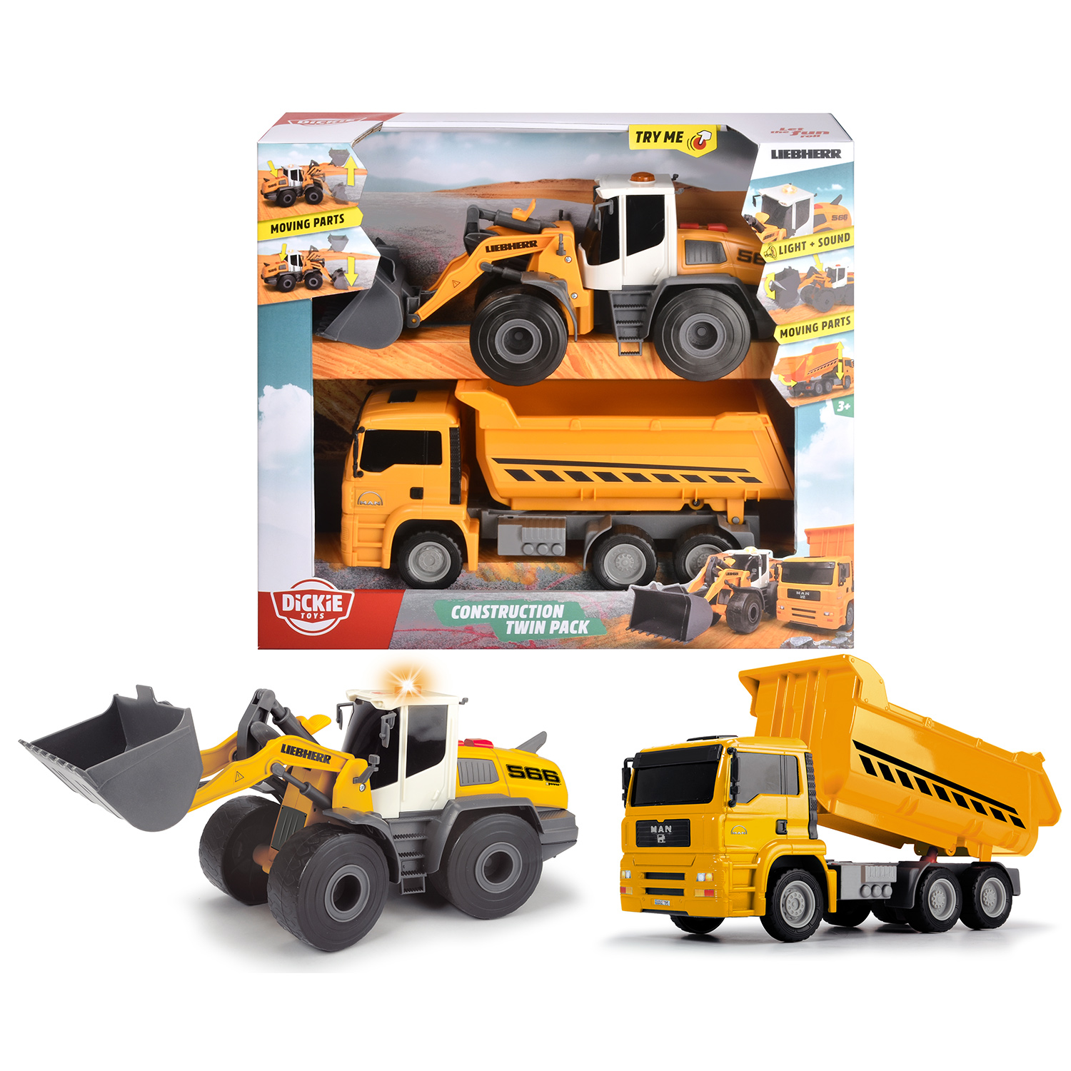 Игровой набор Dickie Construction Twin Pack #3726008 - фото 4