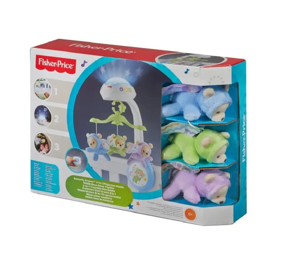 Мобиль Fisher Price 3в1 Мечты о бабочках - фото 1