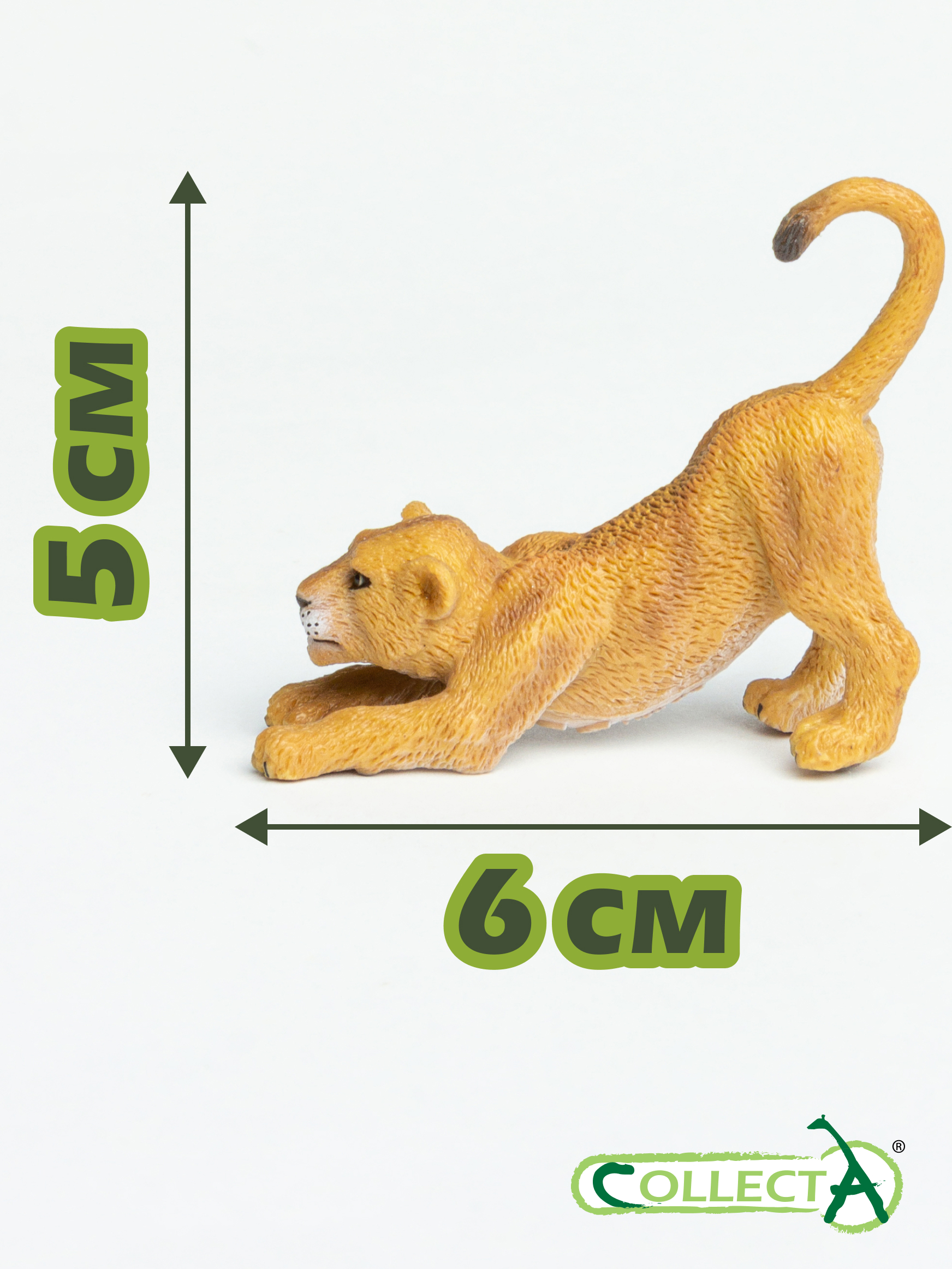 Фигурка Collecta Львенок потягивающийся 5 см - фото 2