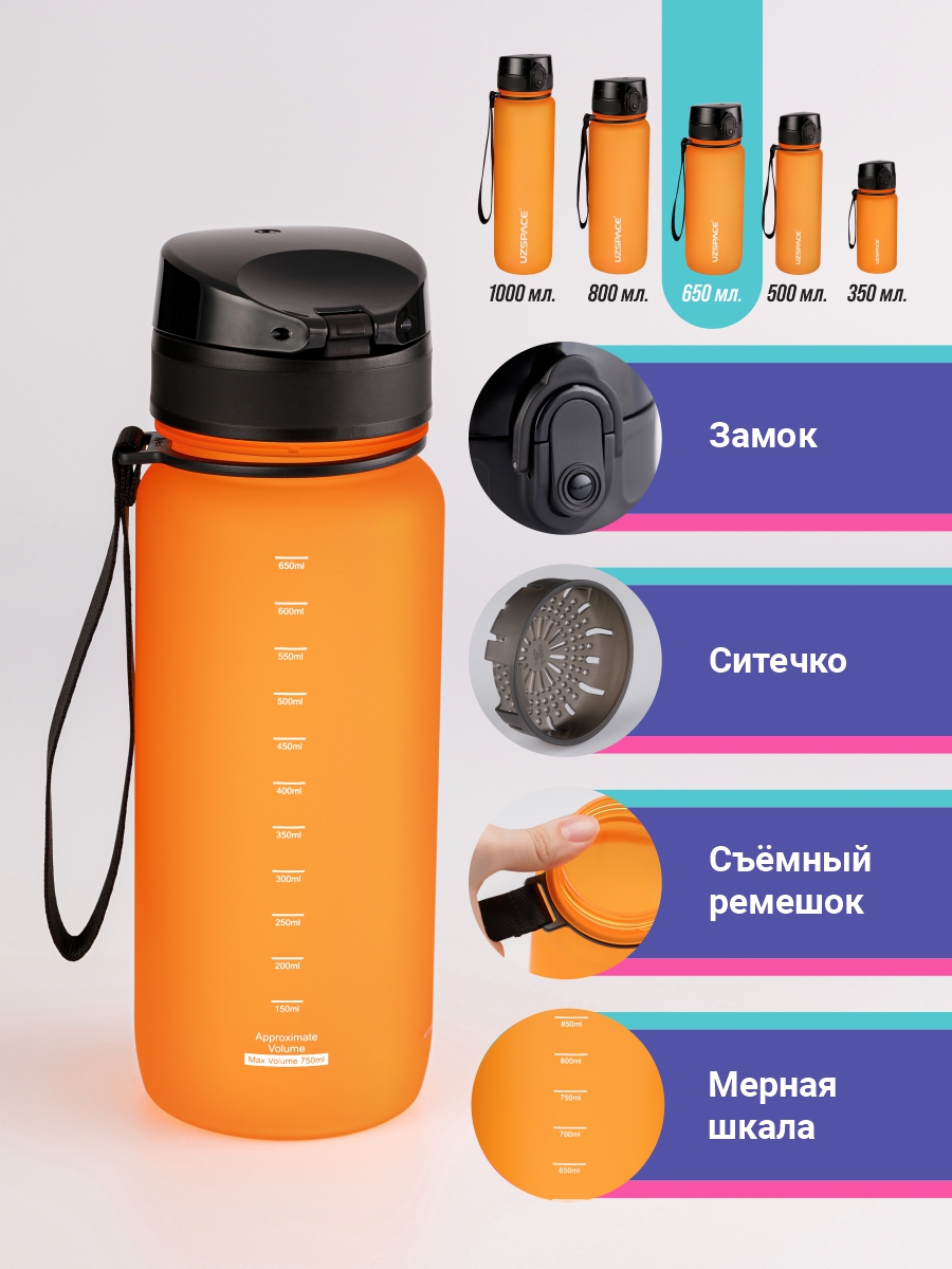 Бутылка UZSPACE 650 мл - фото 4