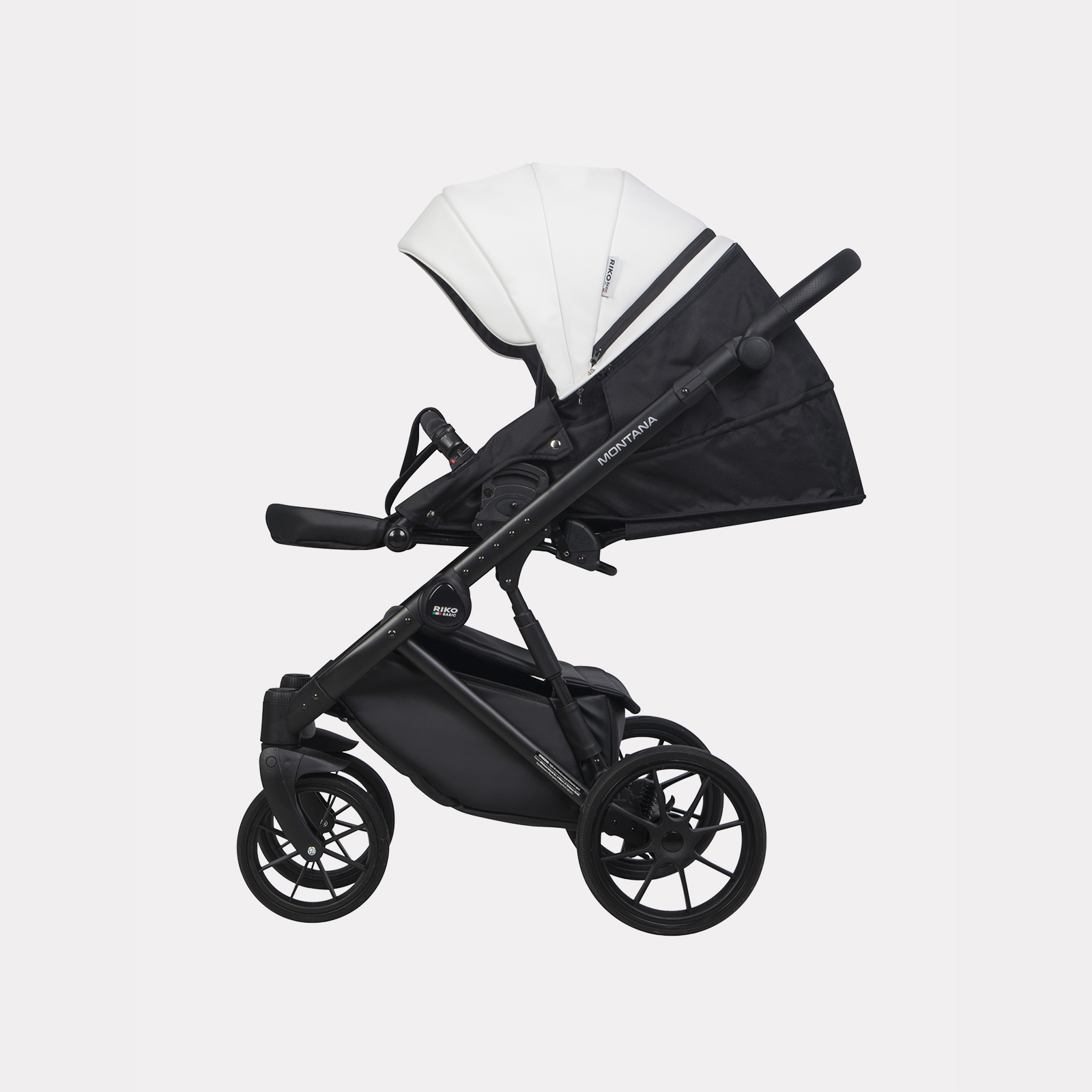 Коляска 3в1 Riko Basic Montana Ecco белый - фото 9
