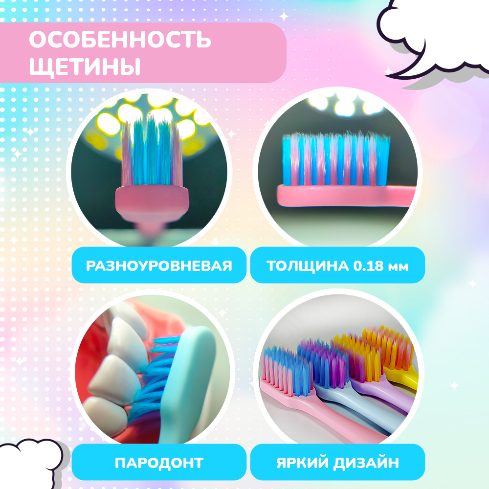 Зубная щетка классическая Fazzet ORGANIC от 10 лет 2 шт. - фото 2