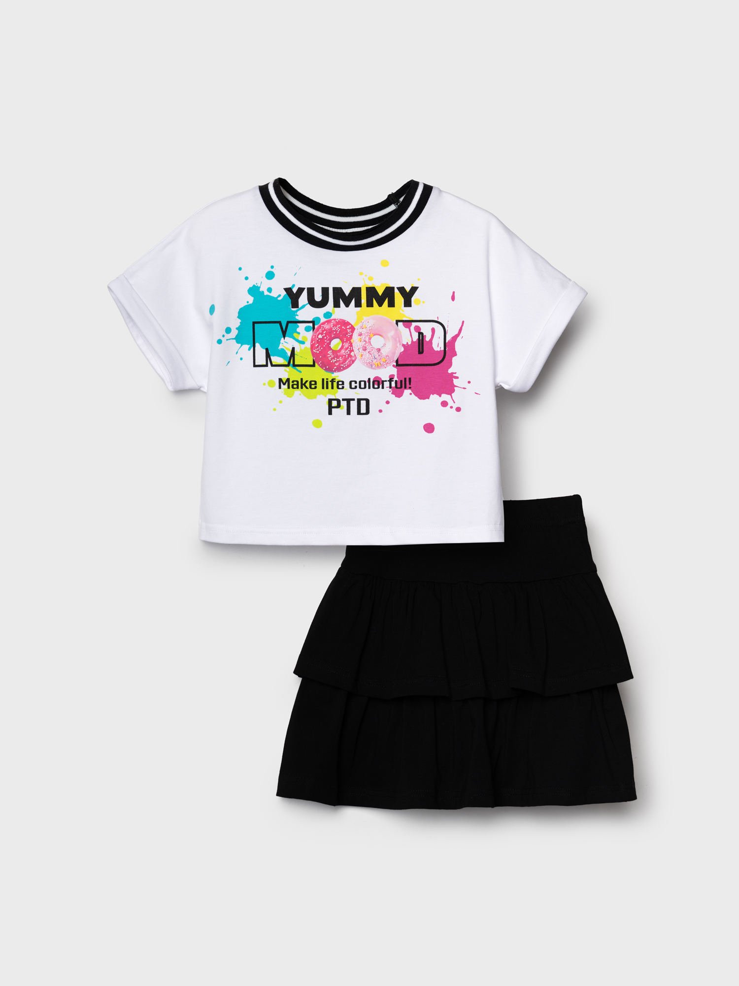 Футболка и юбка-шорты PlayToday 12622248 - фото 7