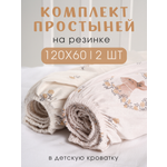 Простыня Ночь Нежна Мистер Рэббит 60 x 120 см на резинке 2 шт.