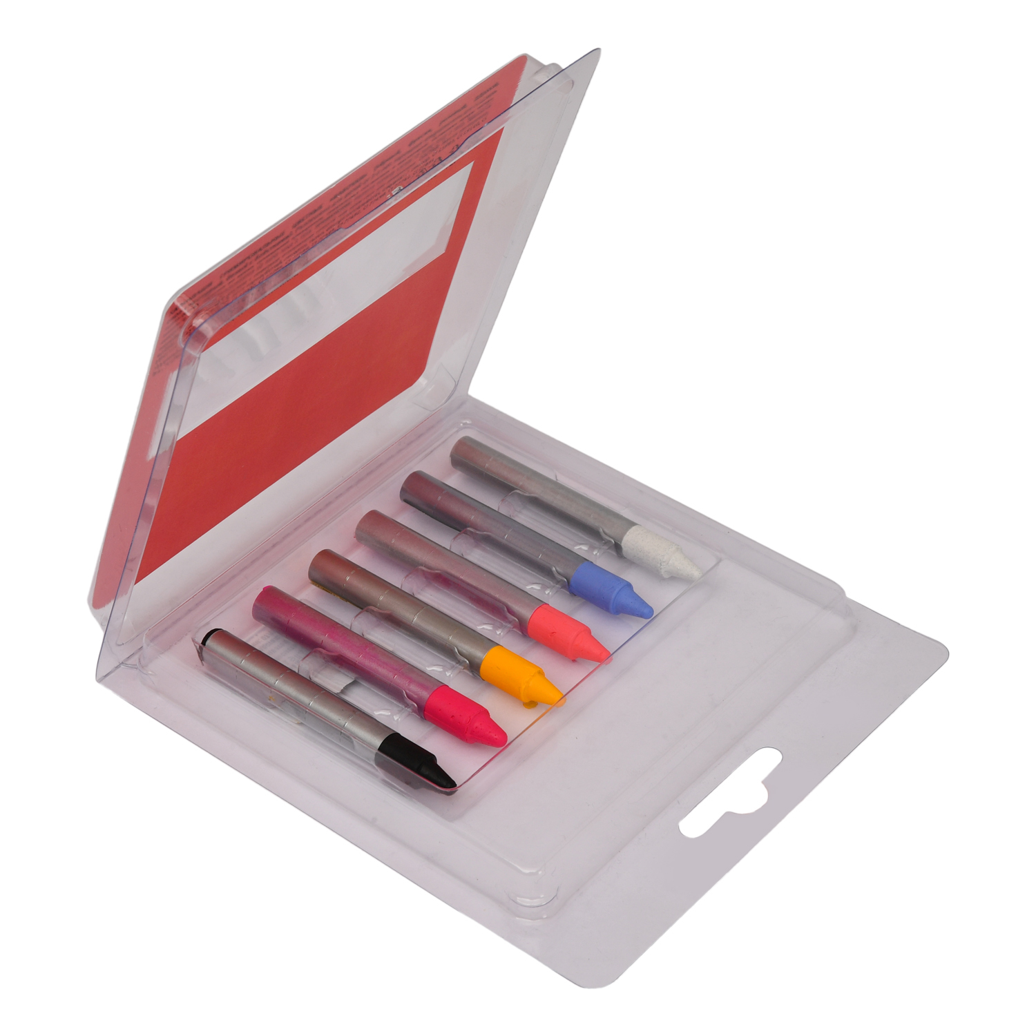 Аквагрим Фабрика театральной косметики карандаши-мелки 6 цв. - фото 3