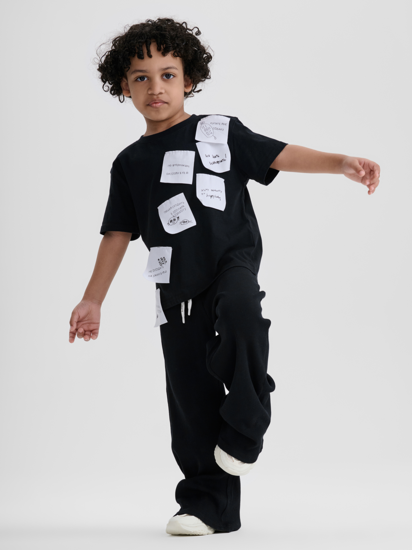 Футболка Happy Baby 88297-0_black (stickers) - фото 8