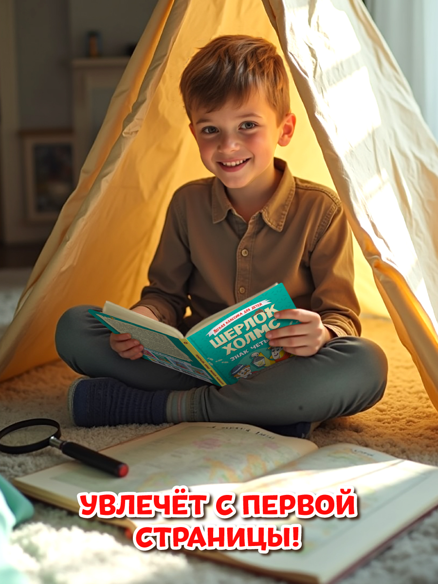 Книга Проф-Пресс Шерлок Холмс. Знак четырёх. Адаптированная версия для младших школьников - фото 2
