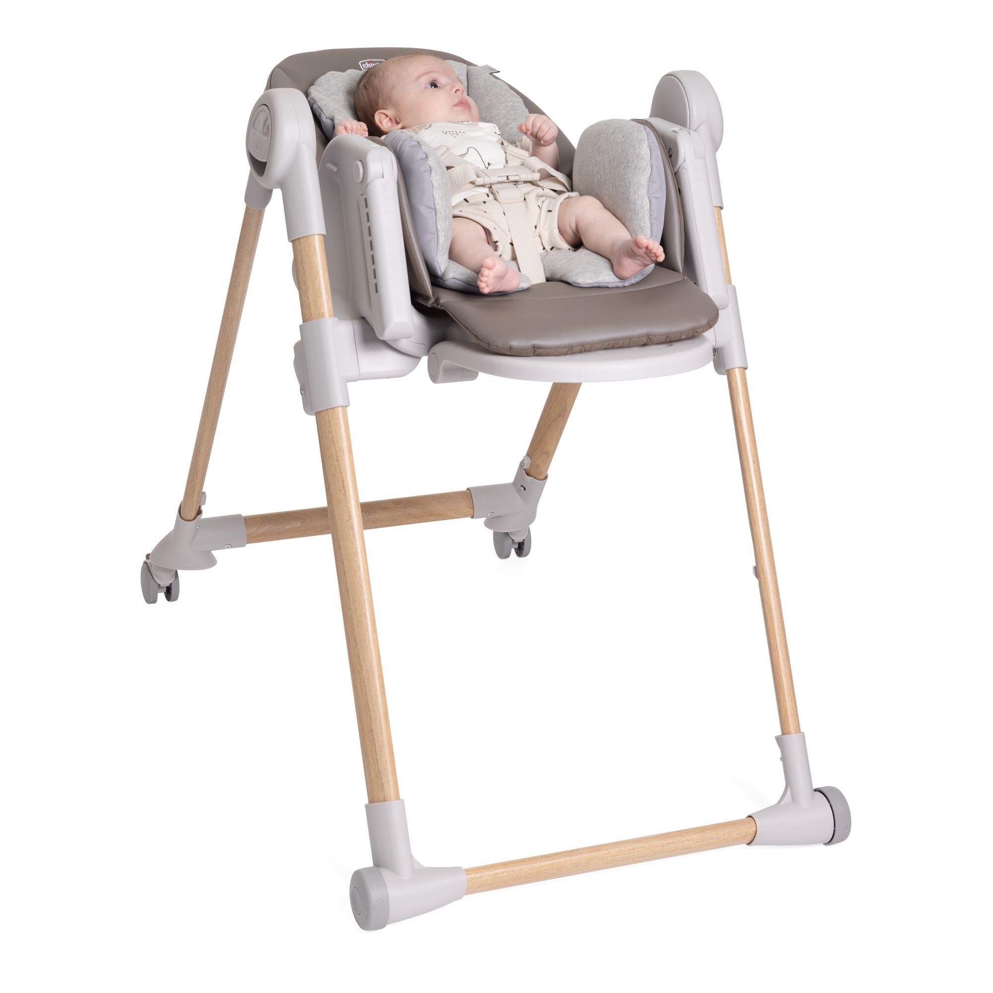 Стульчик для кормления Chicco серый - фото 19