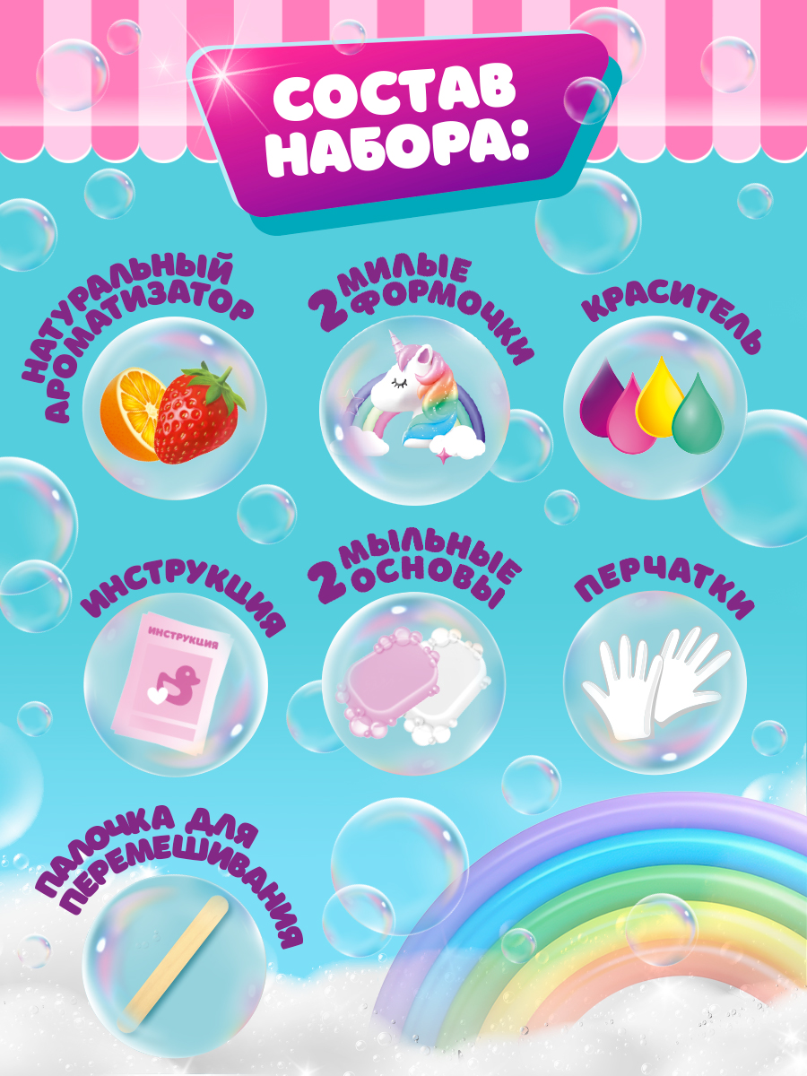 Набор KIKI Единорог мыло в ассортименте - фото 2