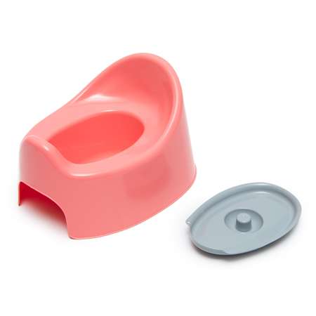 Горшок Babyton с крышкой розовый 17-0001-КР