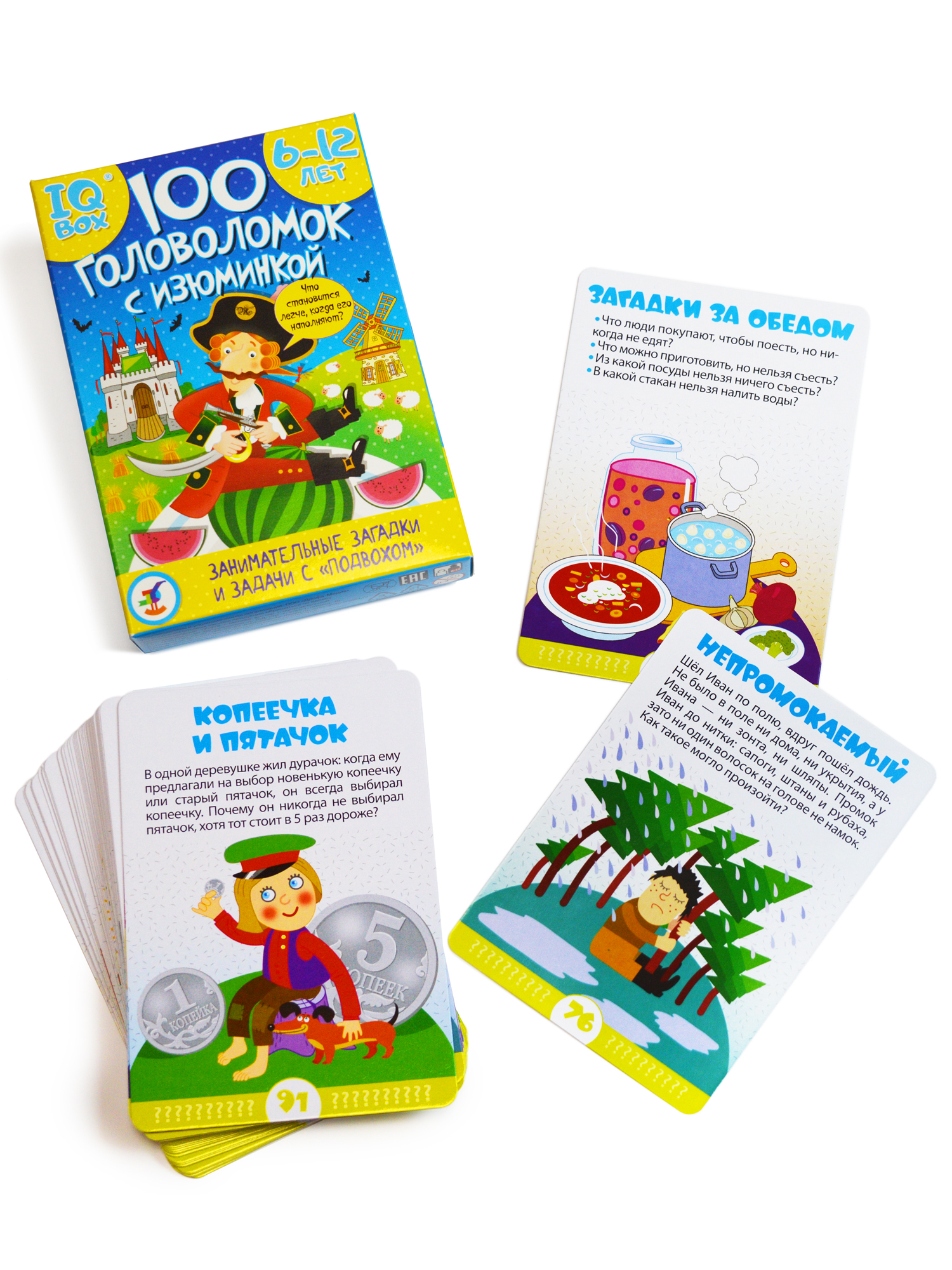 Игра развивающая Дрофа-Медиа IQ Box. 100 Головоломок с изюминкой 4296 - фото 6