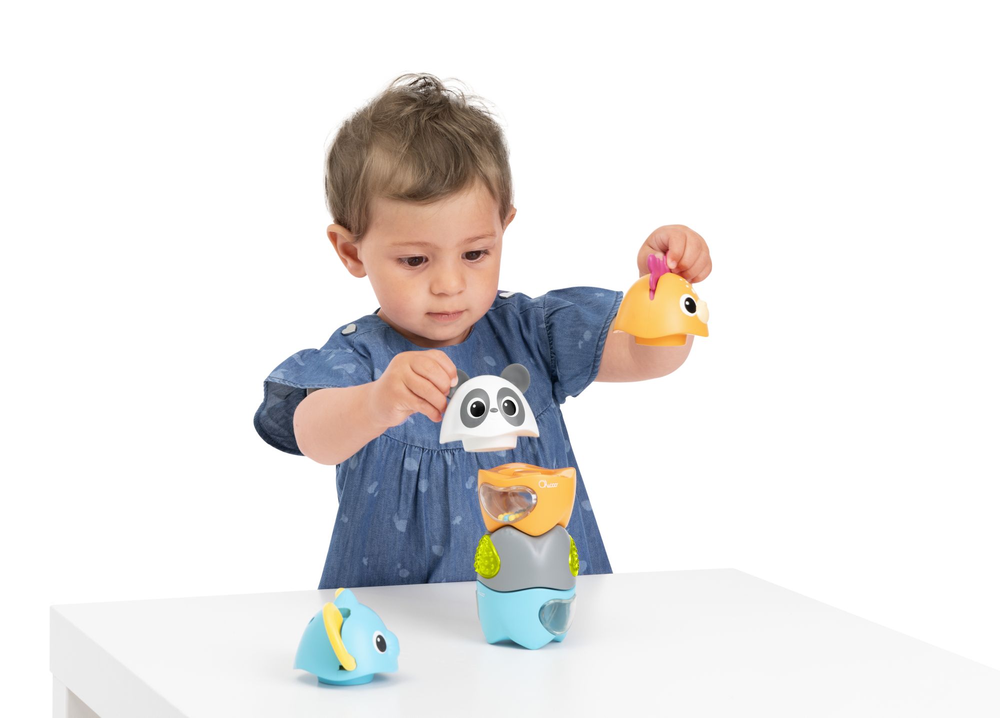 Игрушка Chicco пирамидка Весёлые животные 3в1 - фото 10