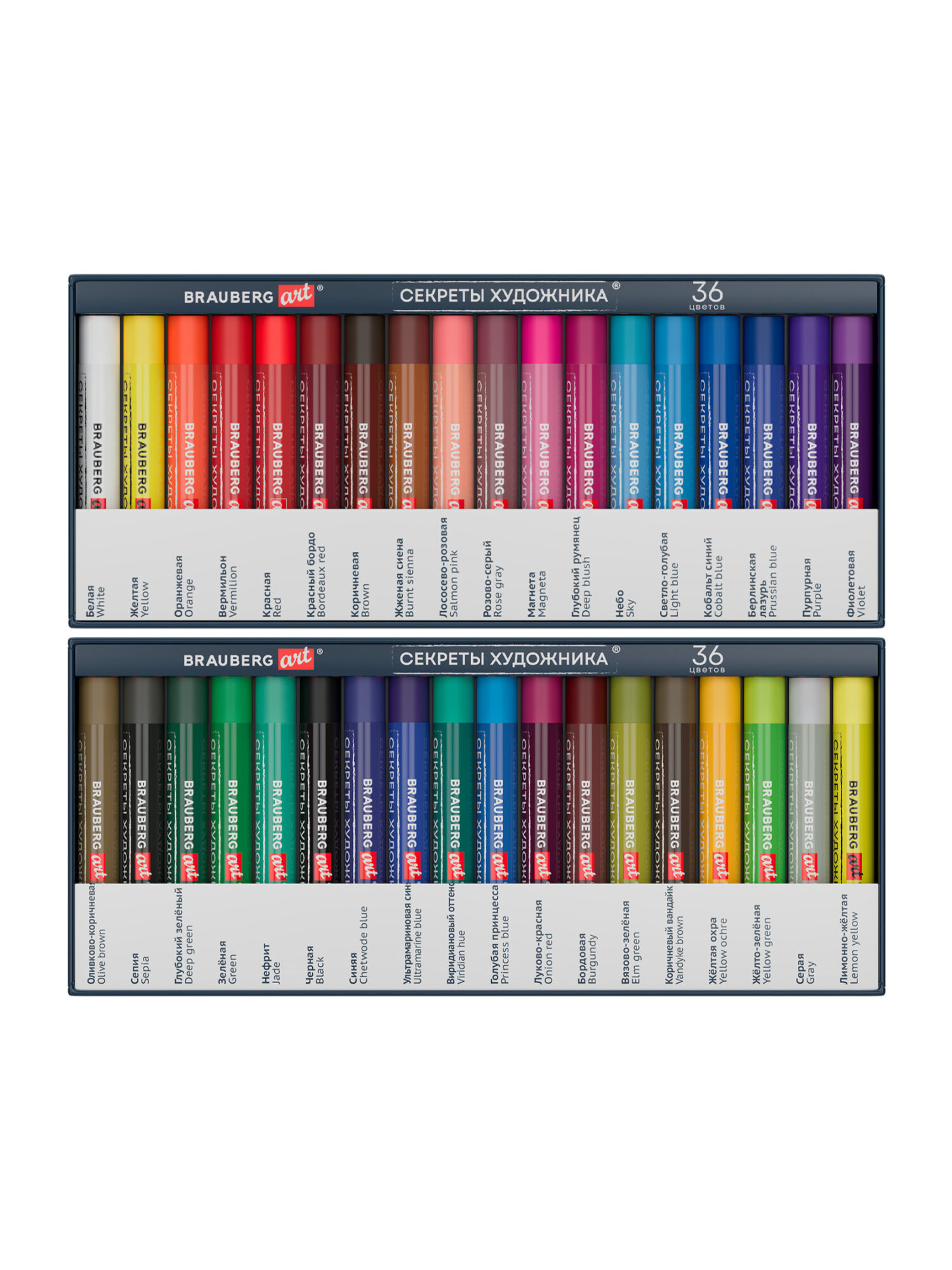 Пастель масляная Brauberg 36 шт. - фото 3