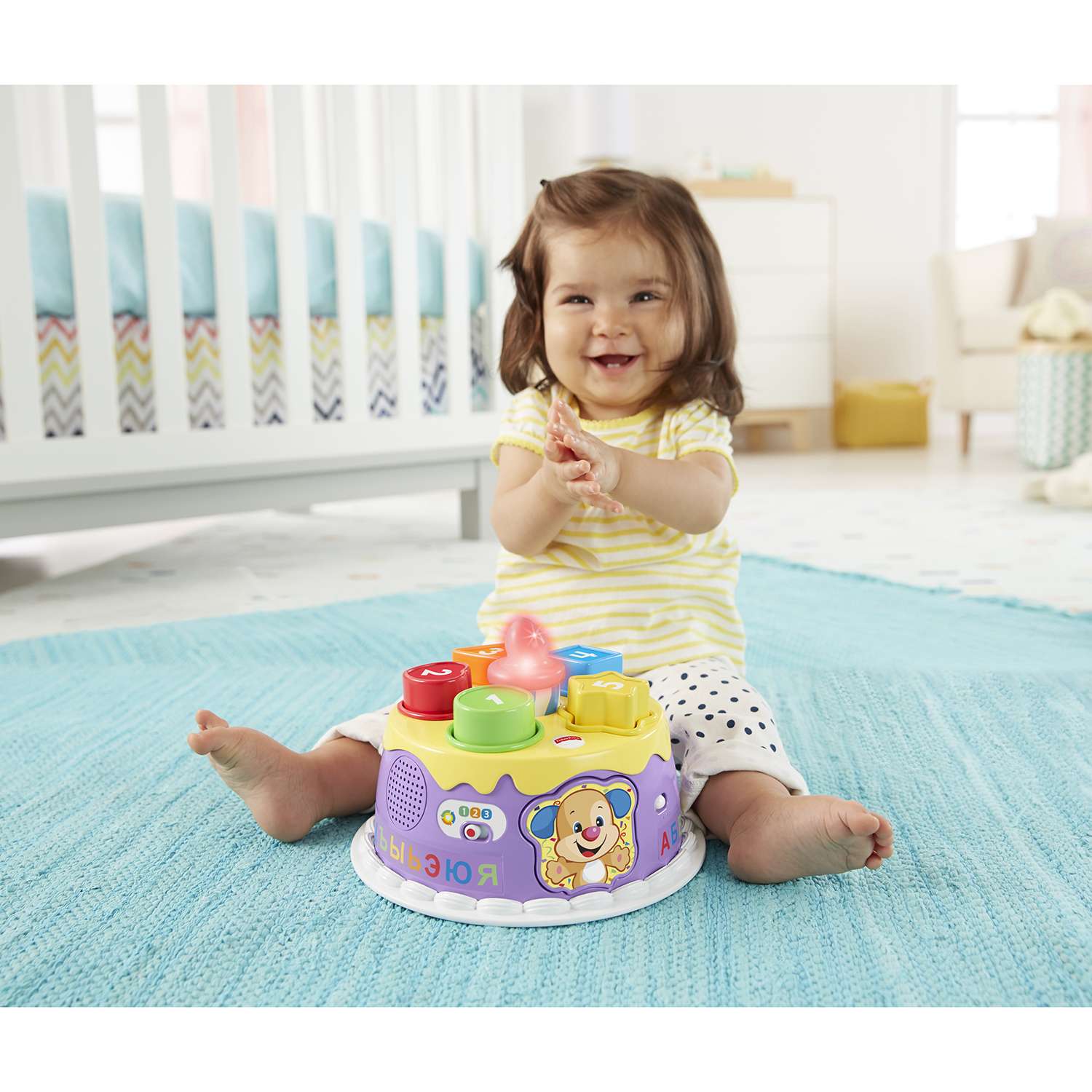 Развивающая игрушка Fisher Price Торт с волшебными огоньками - фото 6