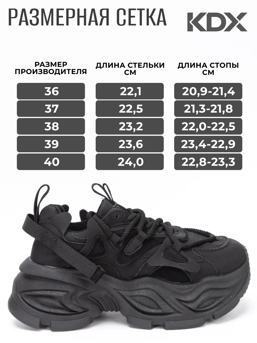 Кроссовки KDX LU-04 black - фото 9