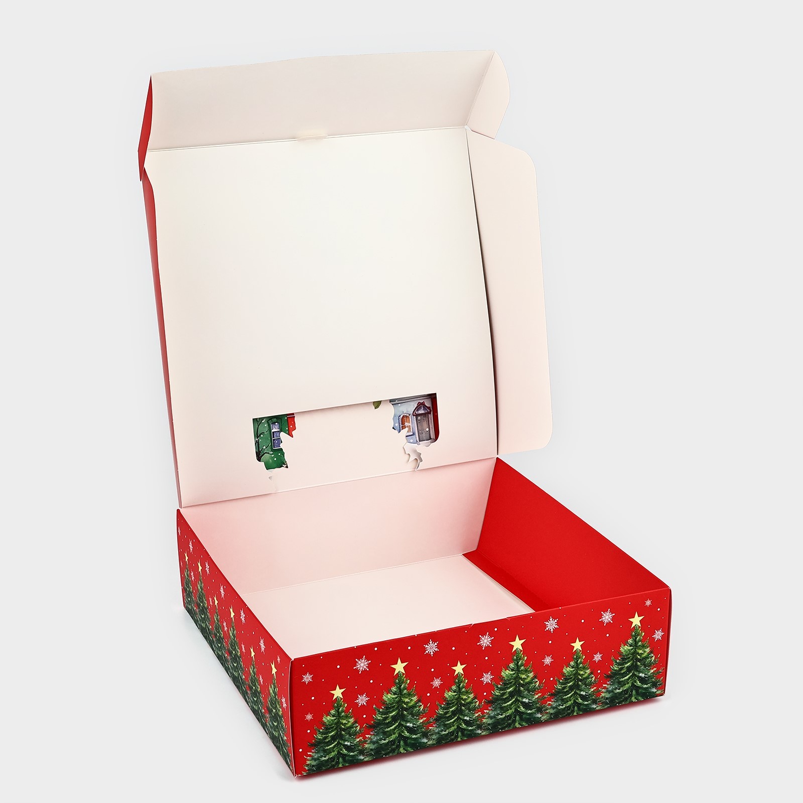 Коробка складная Дарите Счастье "Городская жизнь", 26 х 26 х 8 см - фото 8