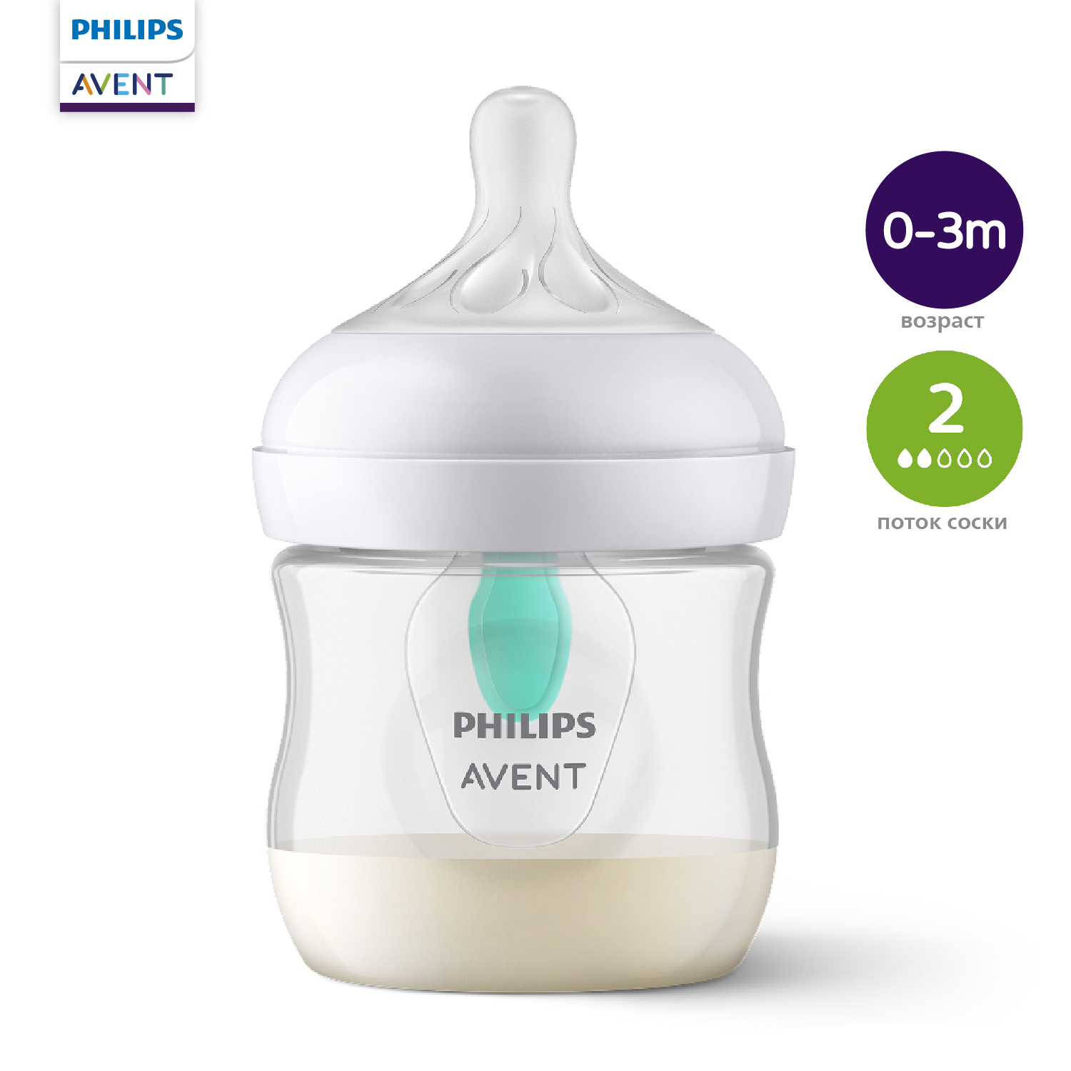 Бутылочка Philips Avent Natural 125 мл 1 шт. - фото 1