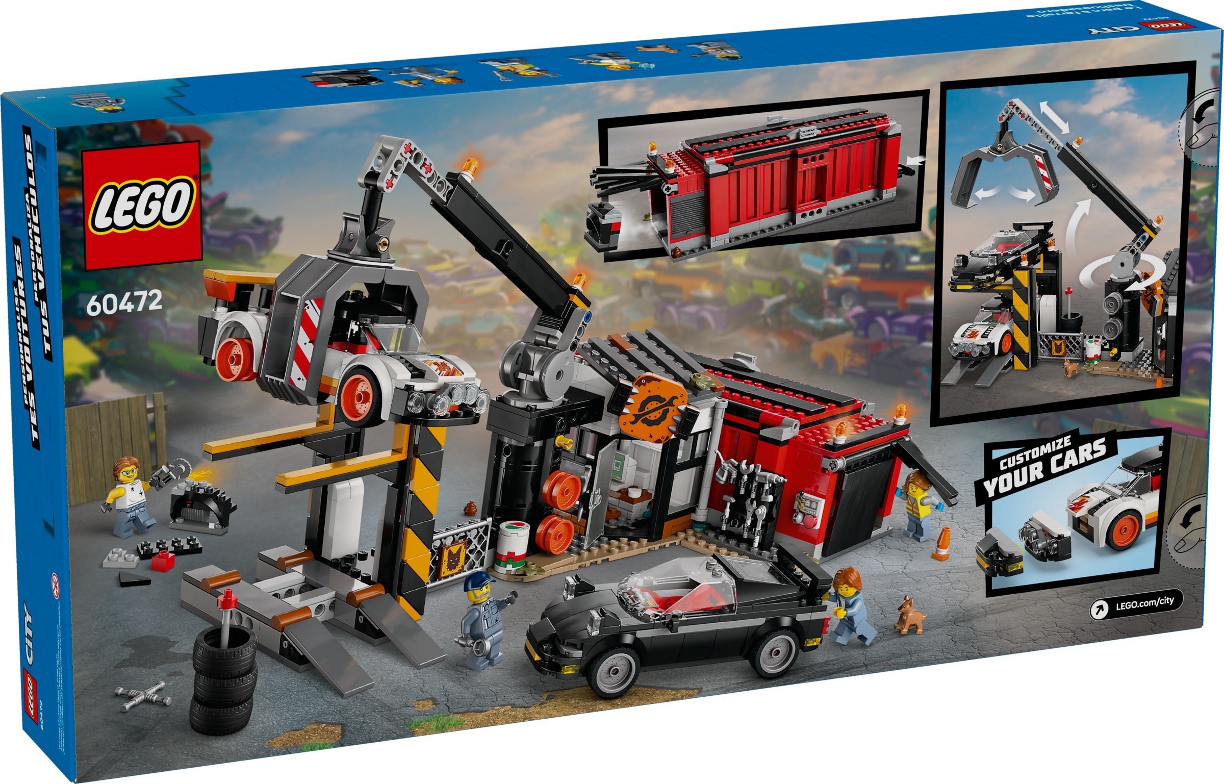 Изображение товара Конструктор LEGO City Свалка с машинами 60472, 428 дет. Изображение товара Конструктор LEGO City Свалка с машинами 60472, 428 дет.