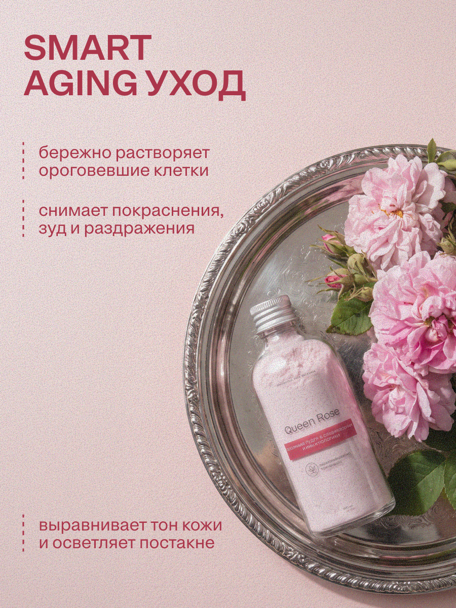 Набор Краснополянская косметика Queen Rose пудра, пилинг - фото 2